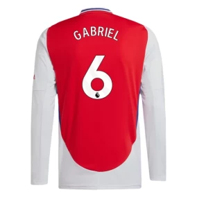 Prima Maglia Gabriel Arsenal 2024/2025 Manica Lunga